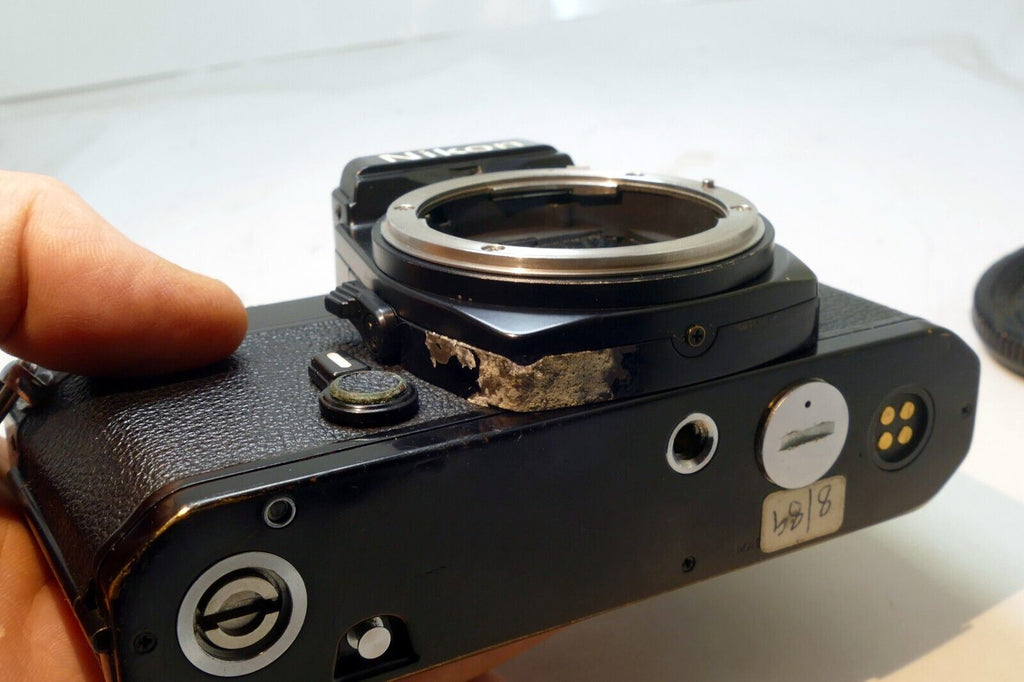 Nikon FE Black 35mm SLR Film Camera Body Only - tested, works good