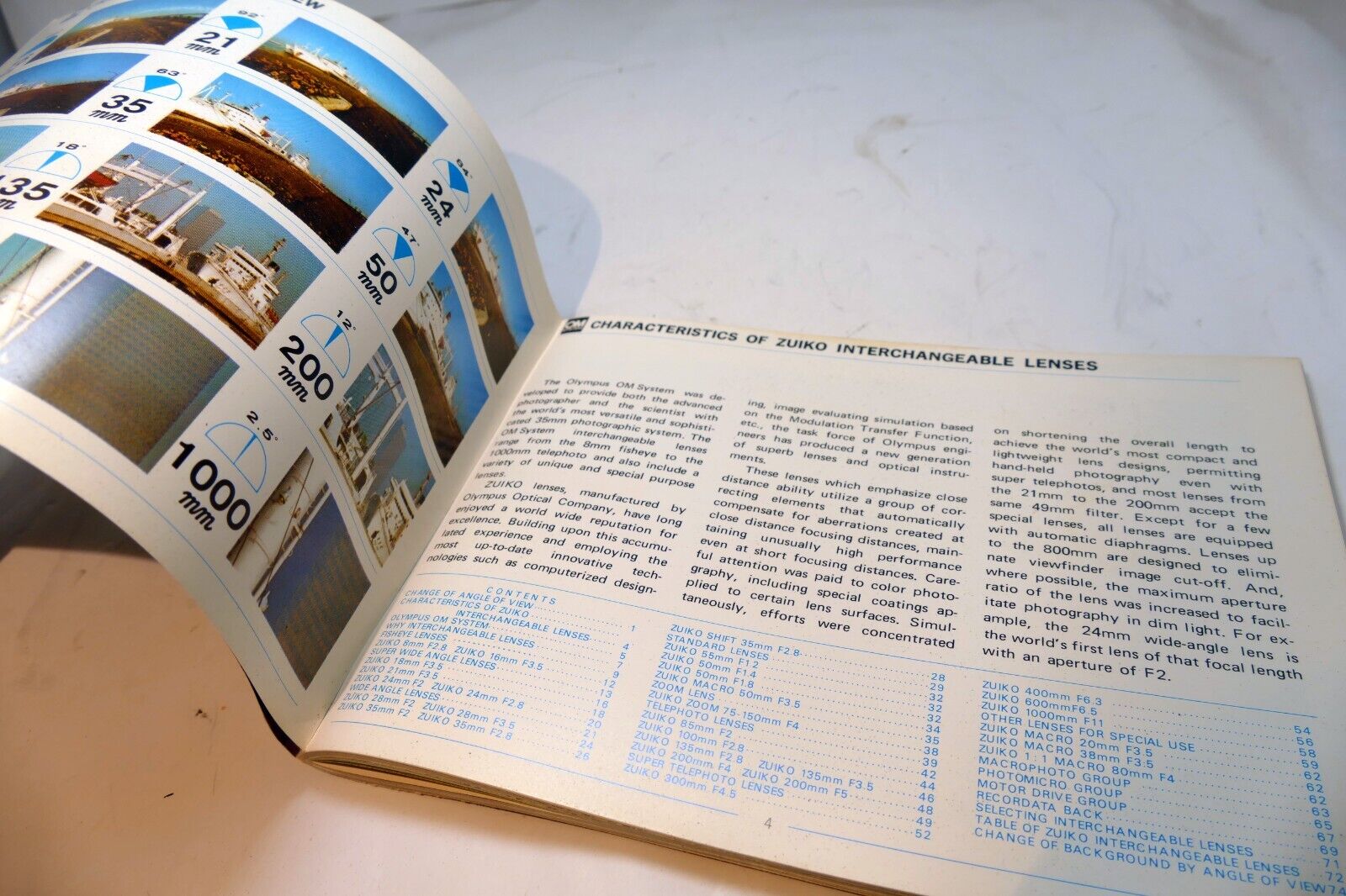 Olympus OM System  Brochure for OM  Zuiko Manual Focus lenses