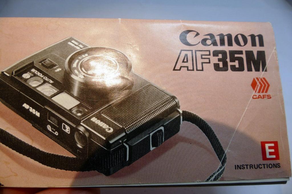 Canon AF35M  User's Manual Instruction Guide E English