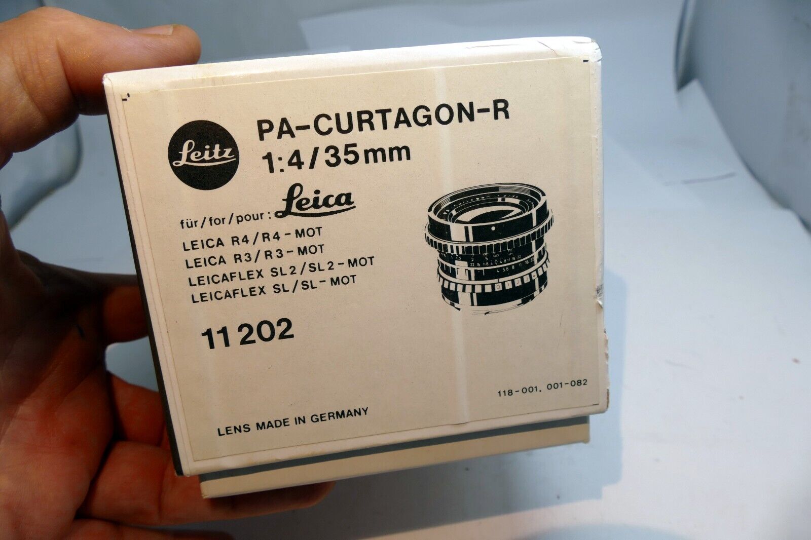 Empty Box for Leica PA-Curtagon-R 35mm f4  Lens 11202 Shift