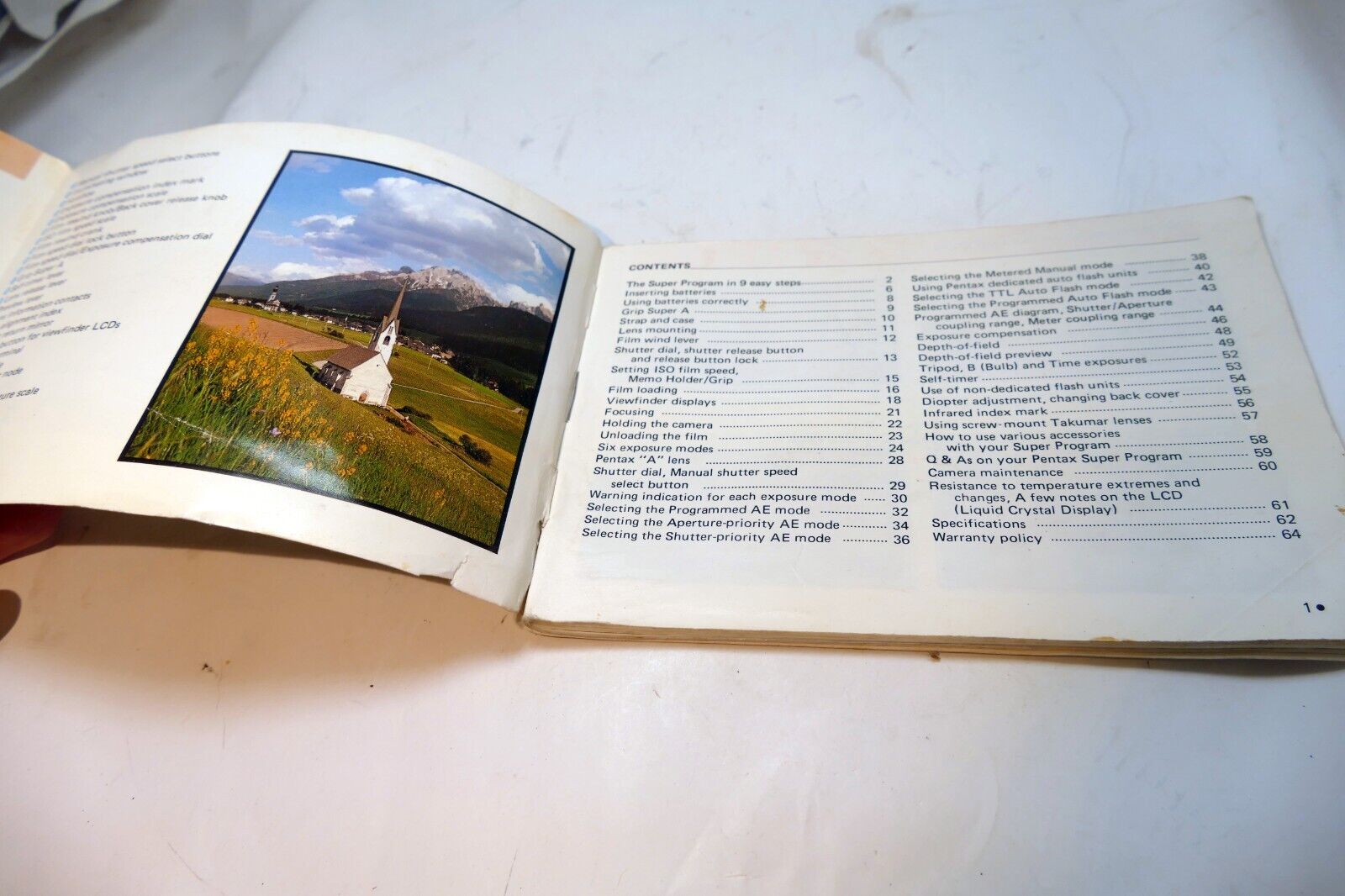 Pentax Super Program Camera INSTRUCTION manual GUIDE English EN