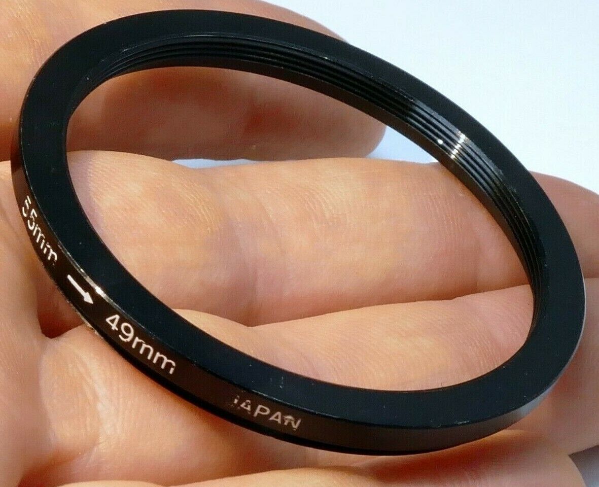 55mm to 49mm ring Metal adapter threaded step-down made in Japan