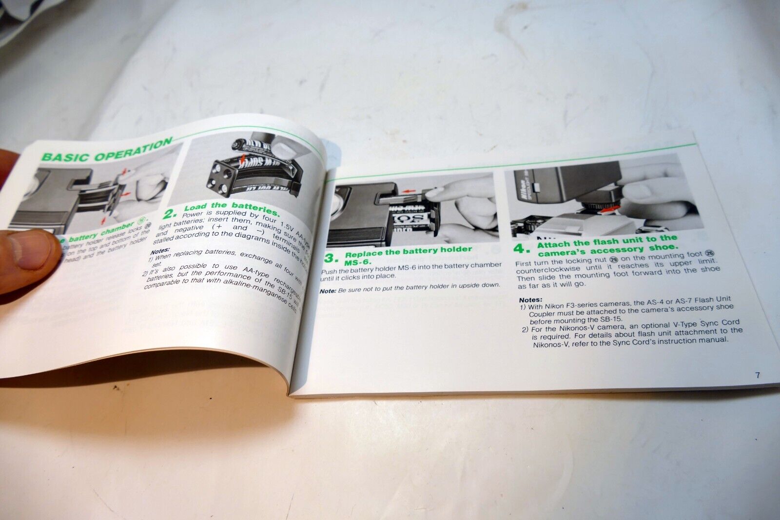 Nikon SB-15 Flash INSTRUCTION manual GUIDE English EN
