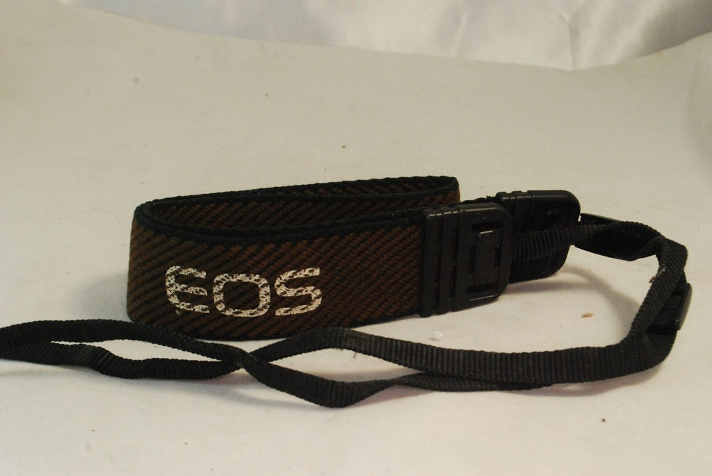Canon EOS Brown Genuine Shoulder Neck Strap 1 1/2" Wide 23" Length  S3106015