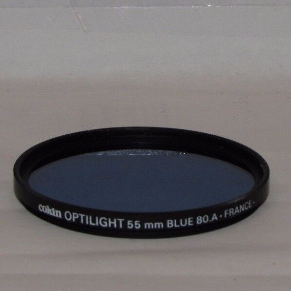 Genuine Cokin Optilight BLUE 80.A 55mm Lens Filter Made in France O40243