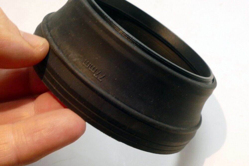77mm Rubber Lens Hood Shade double threaded telephoto 400mm