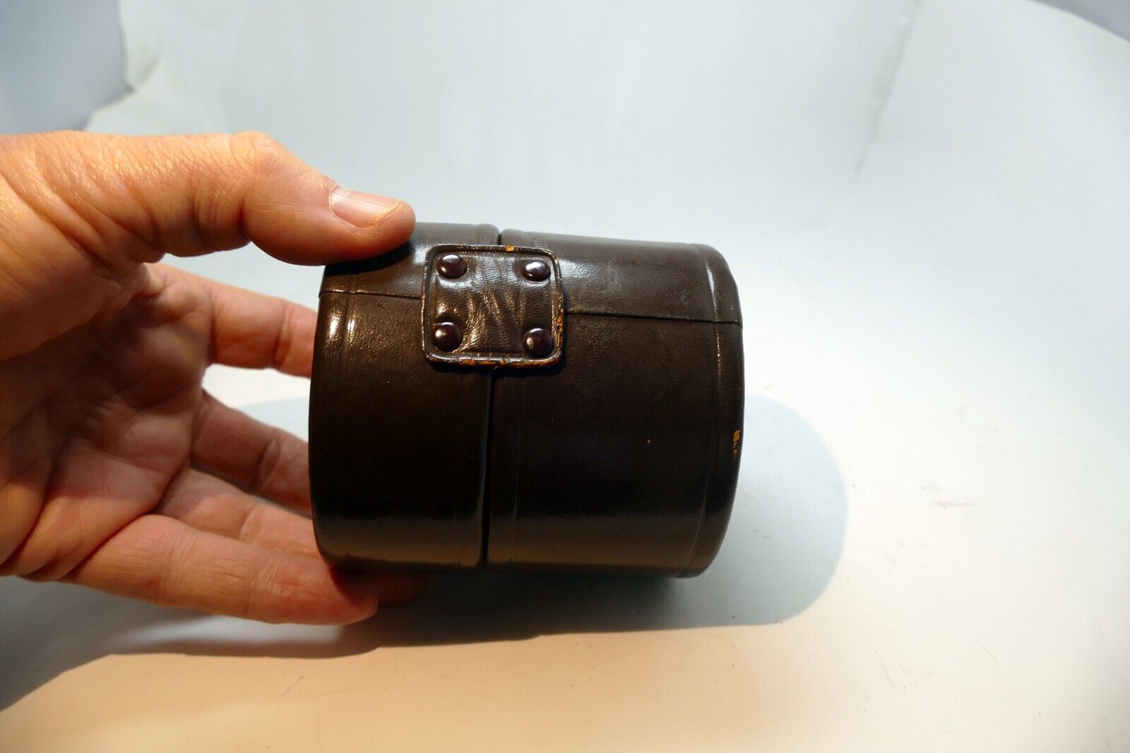 NIKON Nippon Kogaku Leather Hard Case for 28mm f2.8 f3.5 lens fits 50mm f1.8