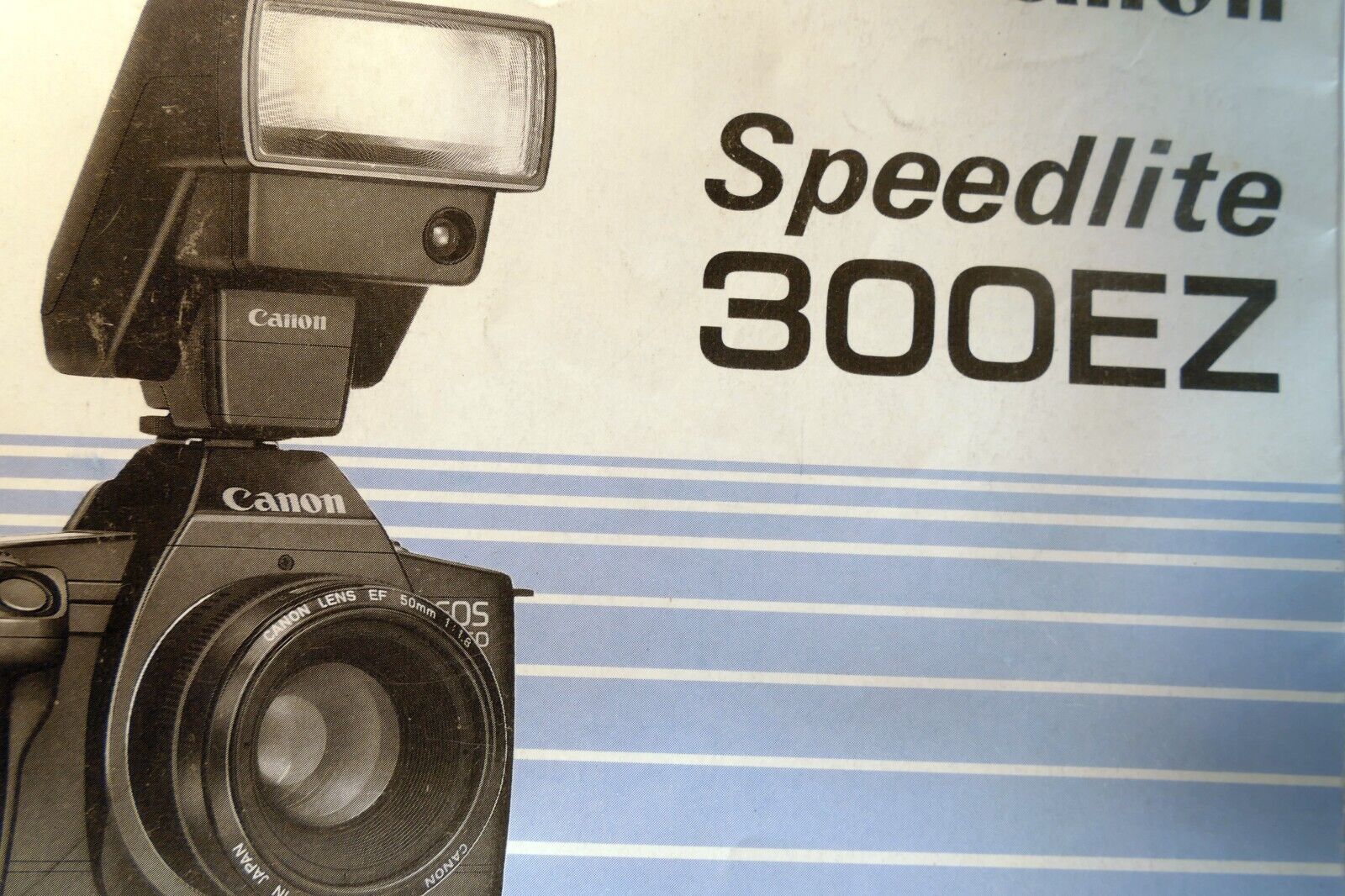 Canon 300EZ Speedlight Flash  Instructions  guide manual English EN