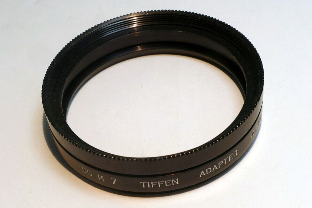 Tiffen 55mm to series 7 VII Filter 54mm ring adapter w/ retaining ring set USA