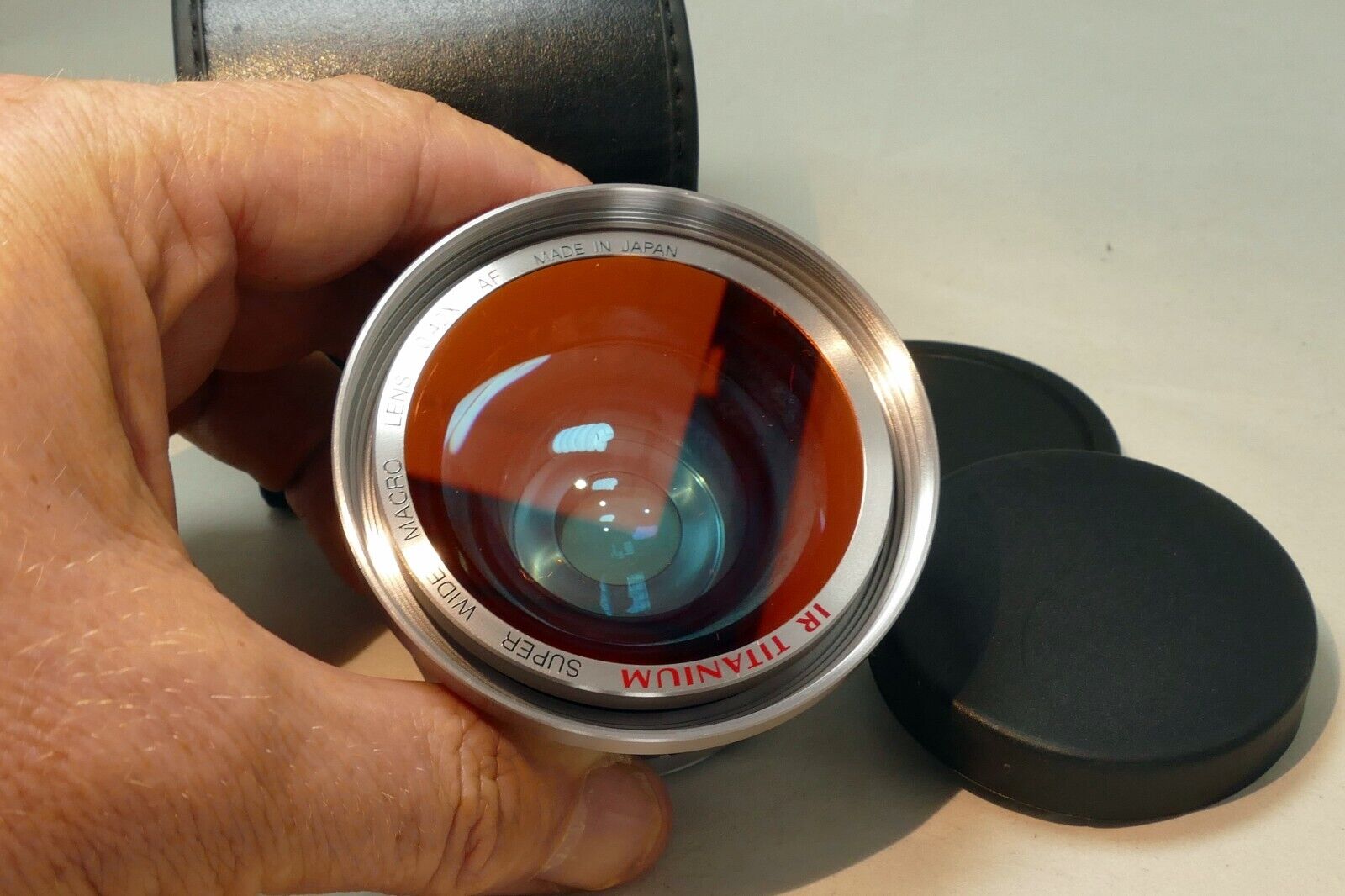 IR Titanium Super WIDE AUX Camera LENS Series VII 54mm threads - with haze AS IS