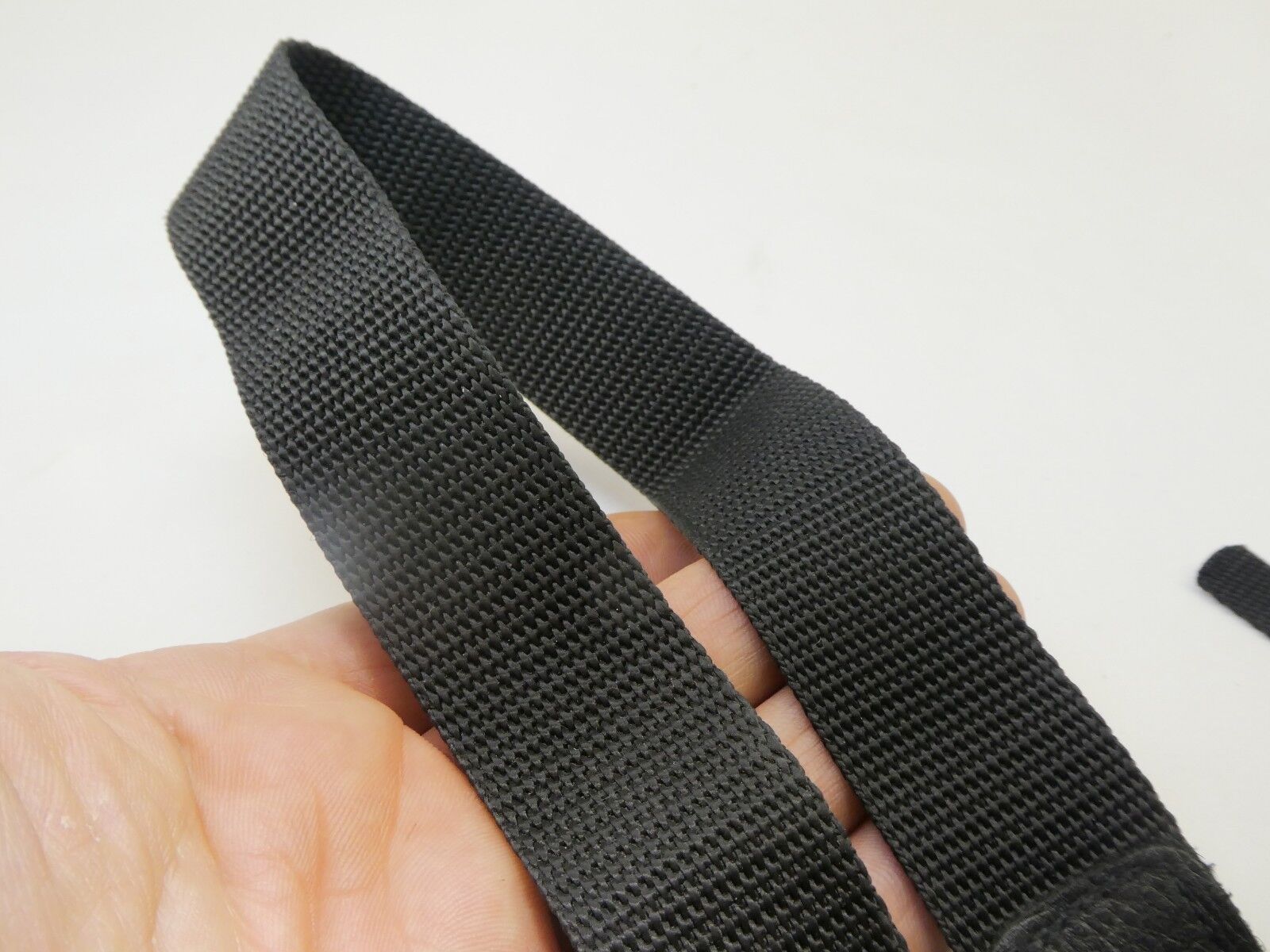 2cm wide Black Neck Shoulder Strap for cameras missing buckles and plastic loops