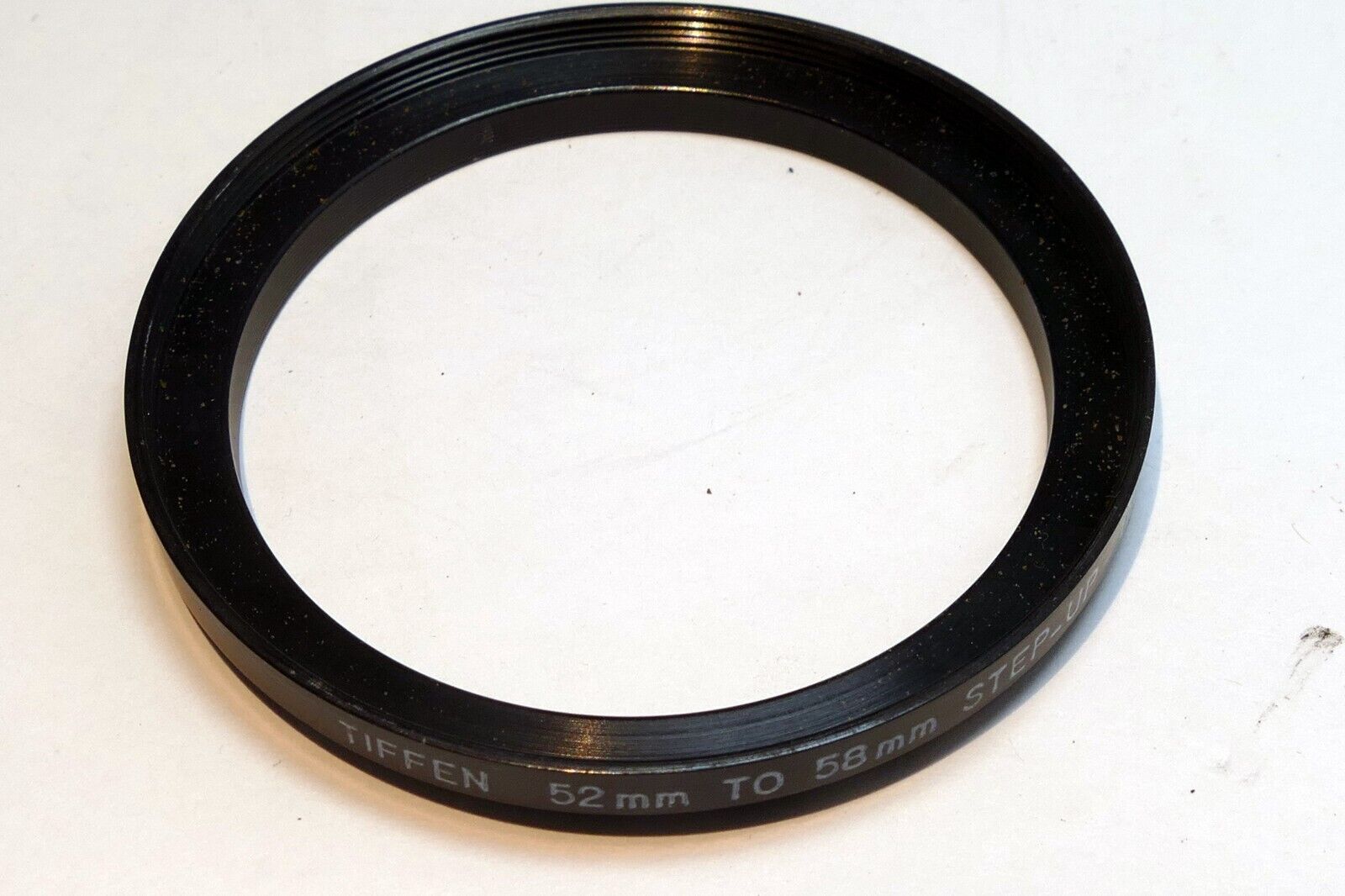 52mm to 58mm Step-up ring Metal adapter double threaded for lens filter made USA