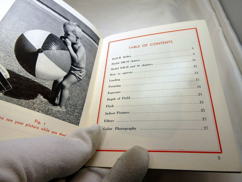 Dejur TLR Twin Lens Reflex DR-10 20 40 Camera Instructions Guide Manual English