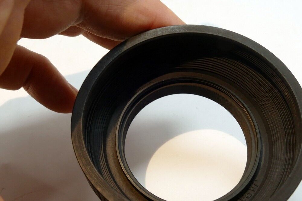 49mm Rubber Lens Hood Shade vintage double threaded for 50mm f1 f1.7 lenses