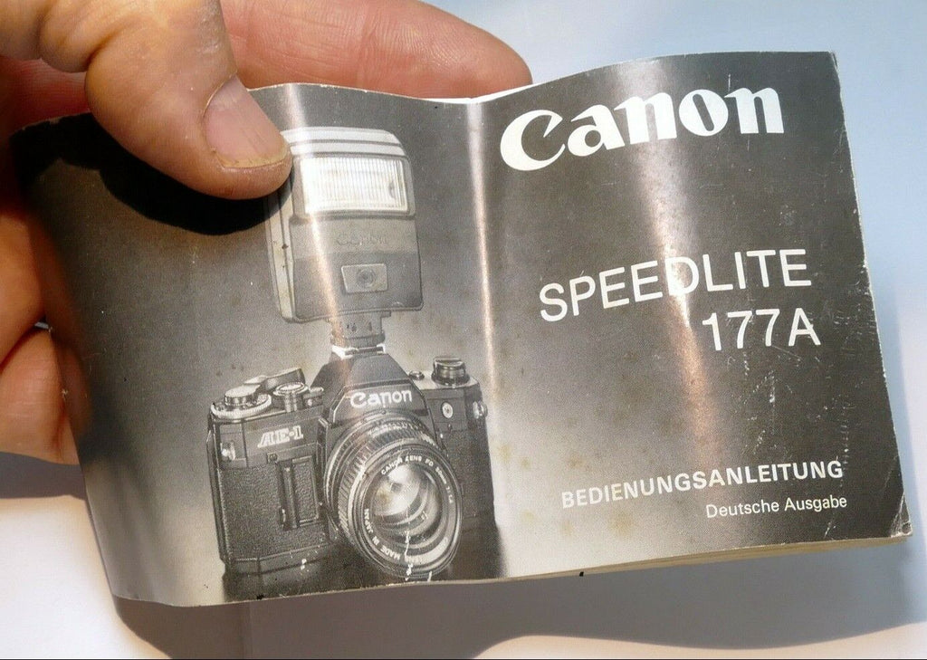 Canon Speedlite 1777A german Deautche Ausgabe bedienungsanleitung