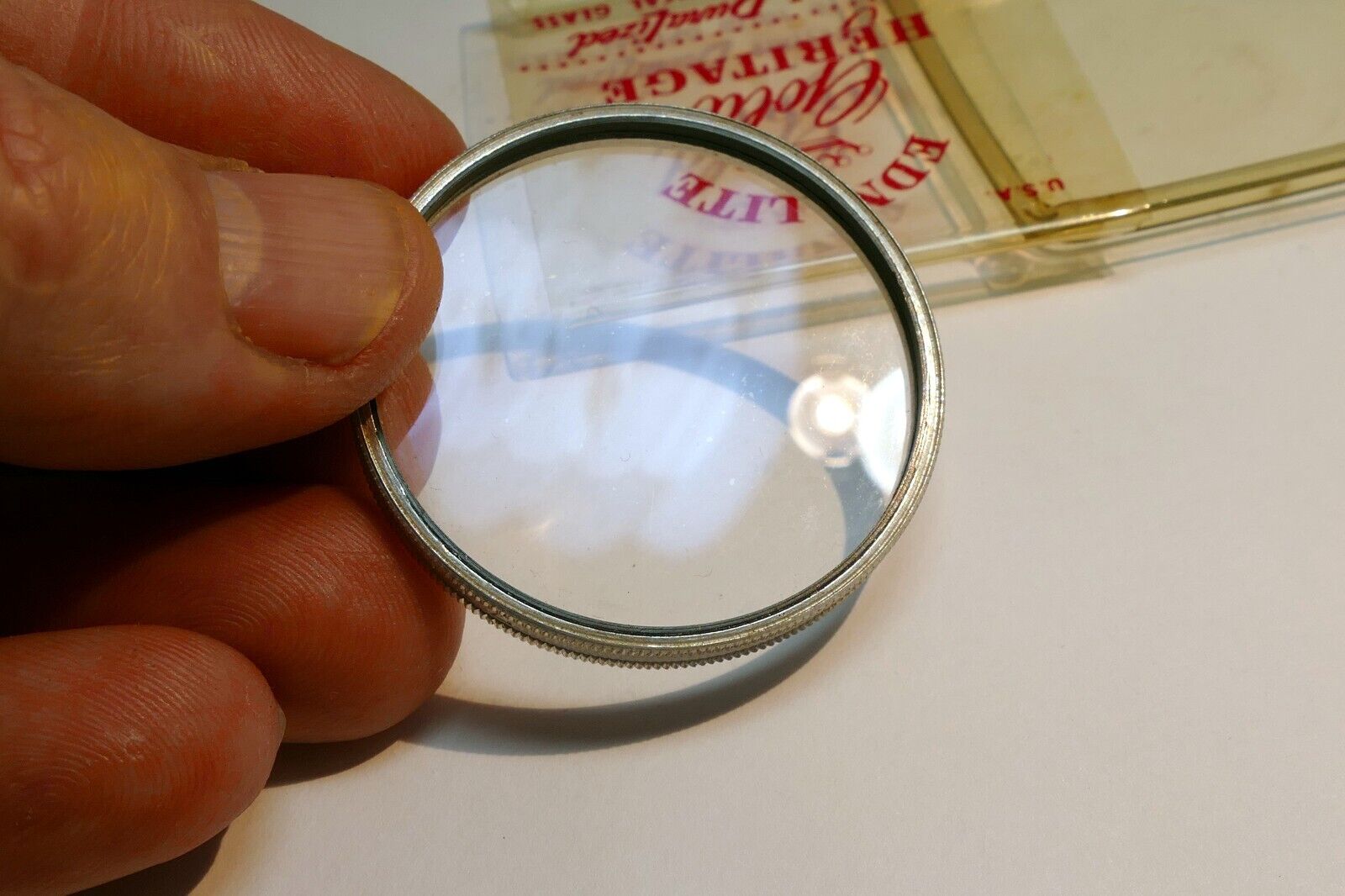 Ednalite Duraklad Portrait +1A  Series # 6 (VI) Lens Filter drop in 41.3mm OD