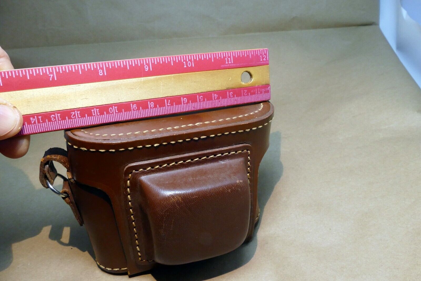 vintage camera case small Kodak Ansco Agfa rangefinder