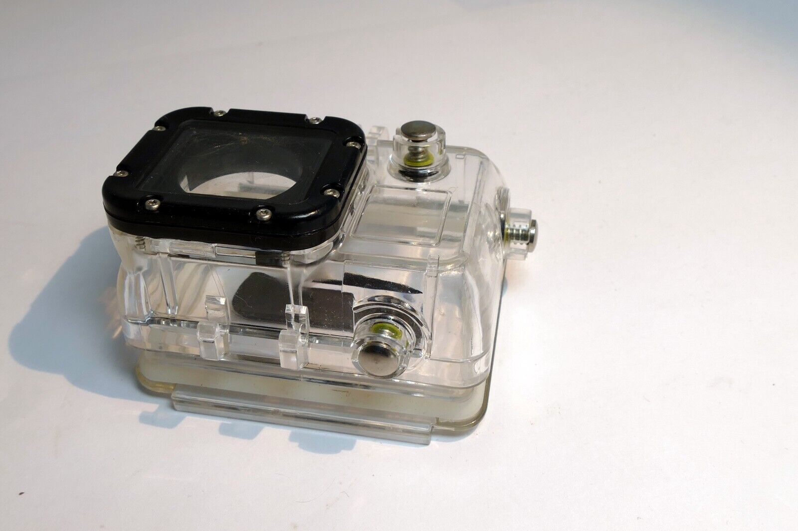 GoPro Hero 3 plastic housing case - - -  missing back plate lock buckle AS IS