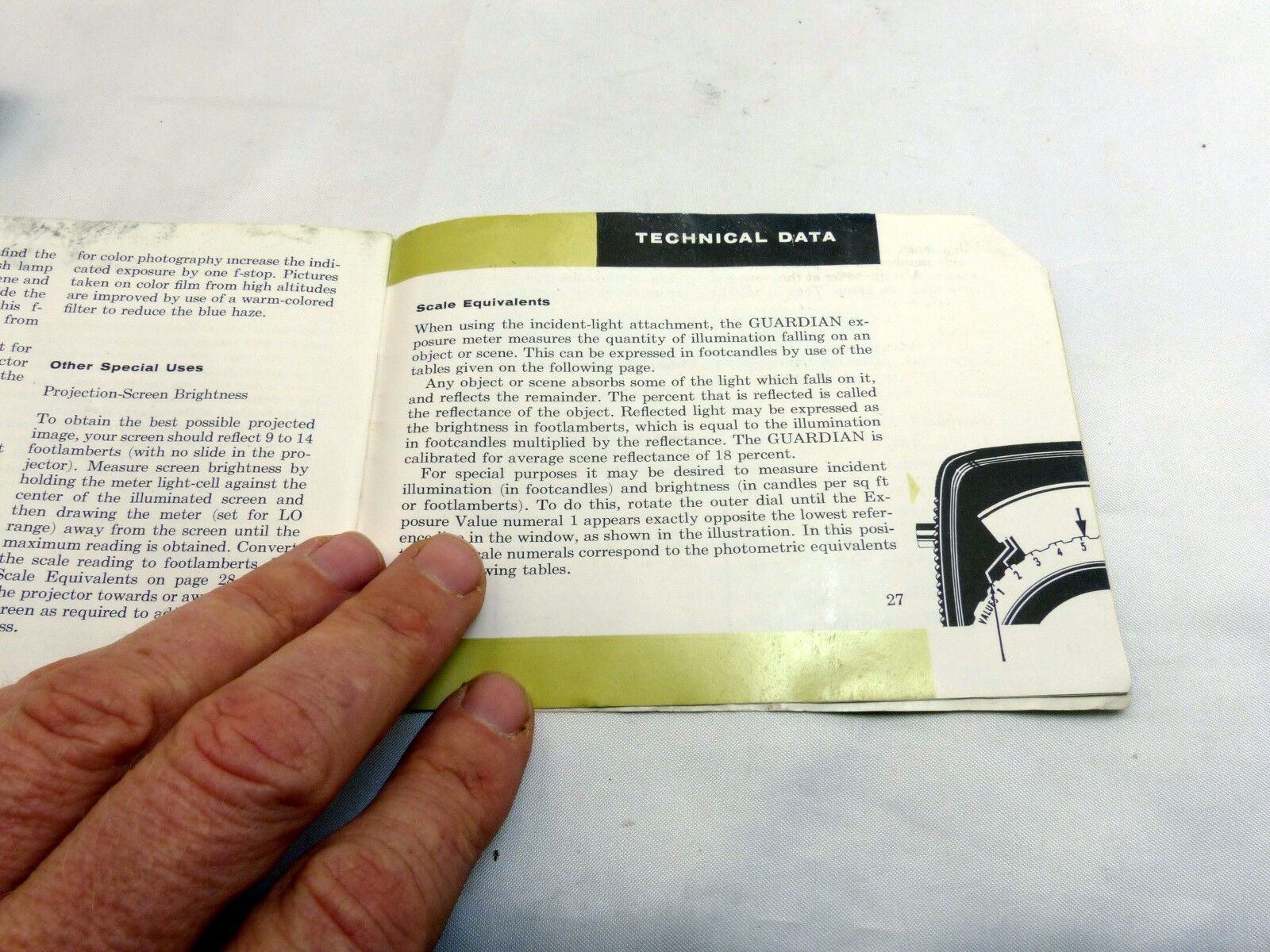 General Electric Guardian Exposure Meter PR-2 Manual Guide Photography (EN)