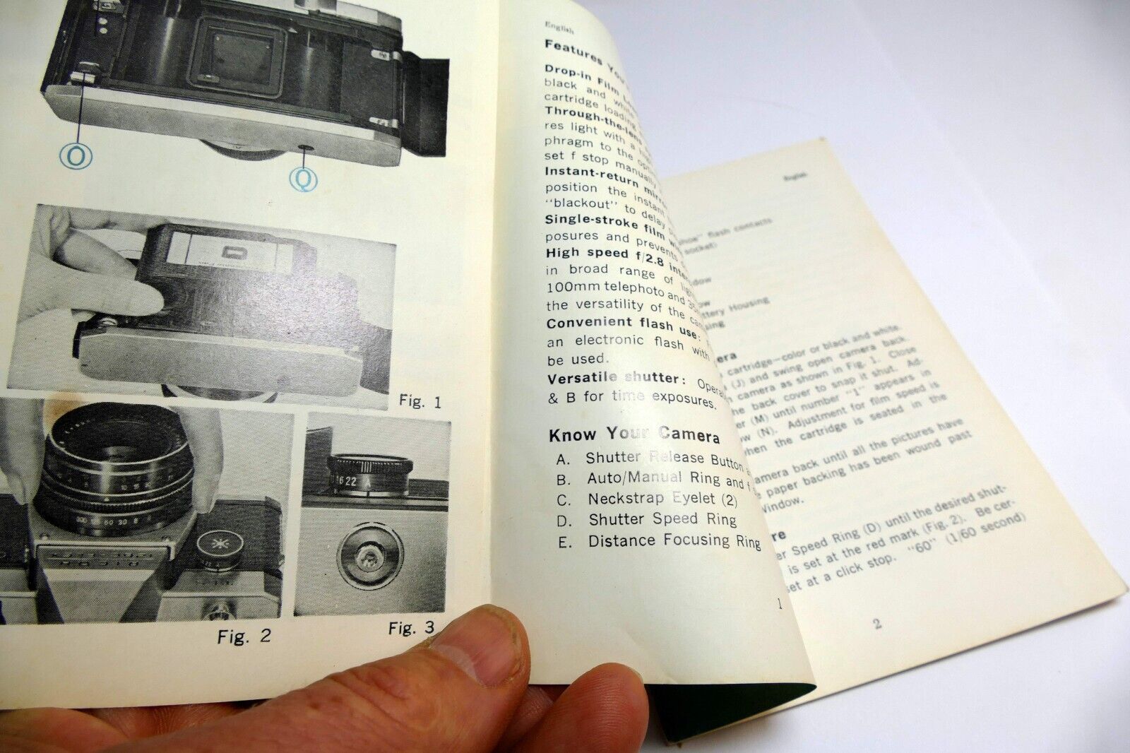 Ricoh 126C-FLEX TLS Camera Instruction Manual / User Guide EN - genuine OEM