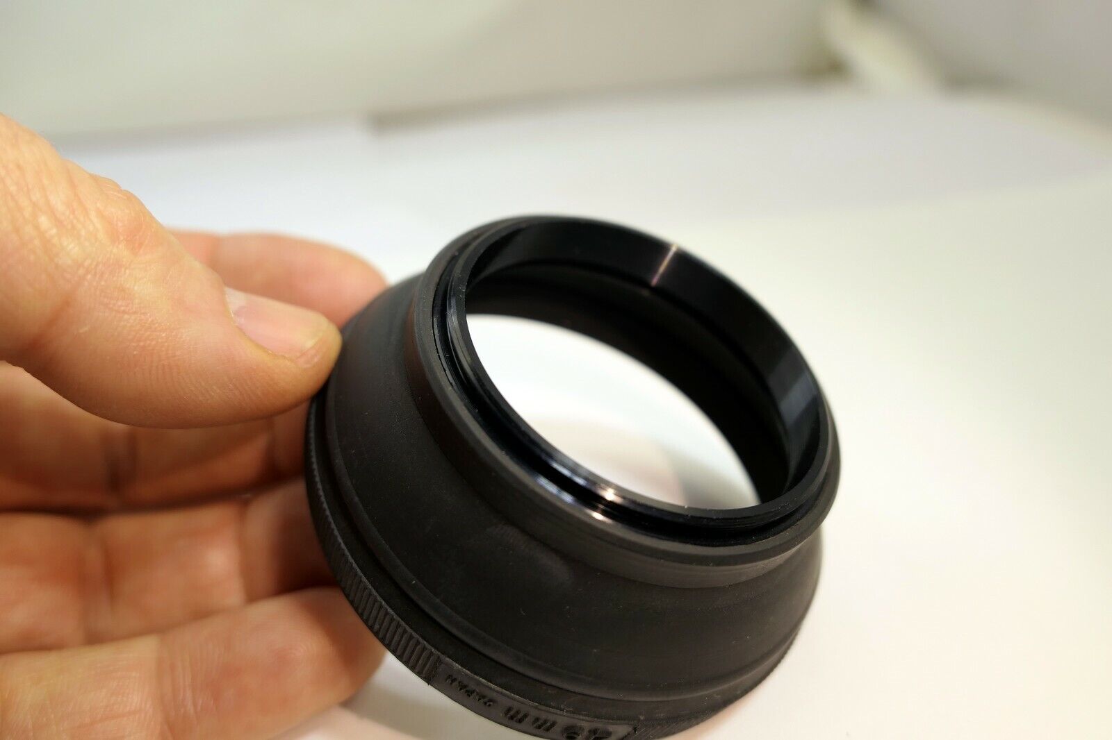 49mm Rubber Lens Hood Shade for Normal 50mm f1.7 f1.8 f1.9 double threaded