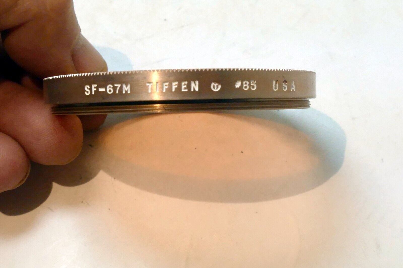 Tiffen SF-67M  85 Amber Lens Filter - Damaged coating