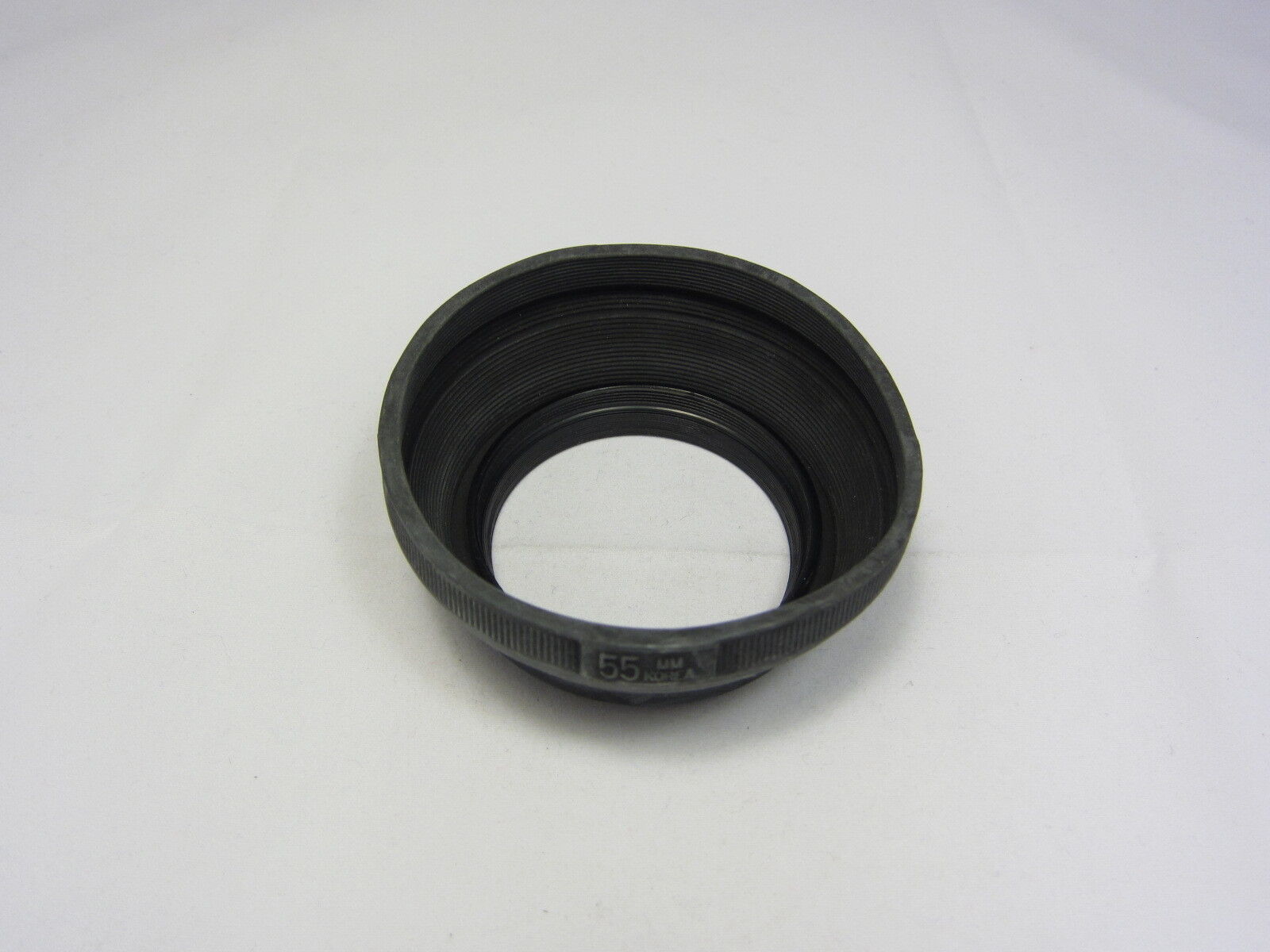 Used Unknown Brand 55mm Collapsible Rubber Lens Hood Made in Korea N102013