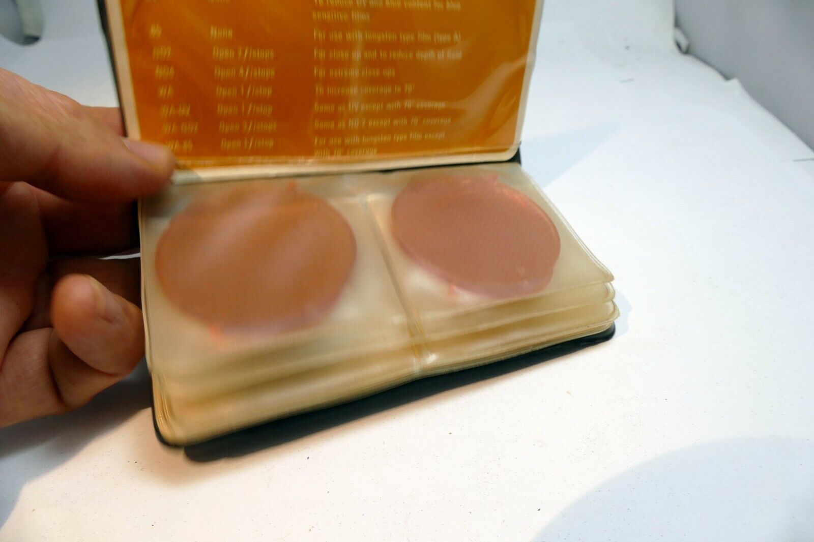 Diffuser and ND Filter kit for Flash orange ND2 ND4 UV round 47mm OD