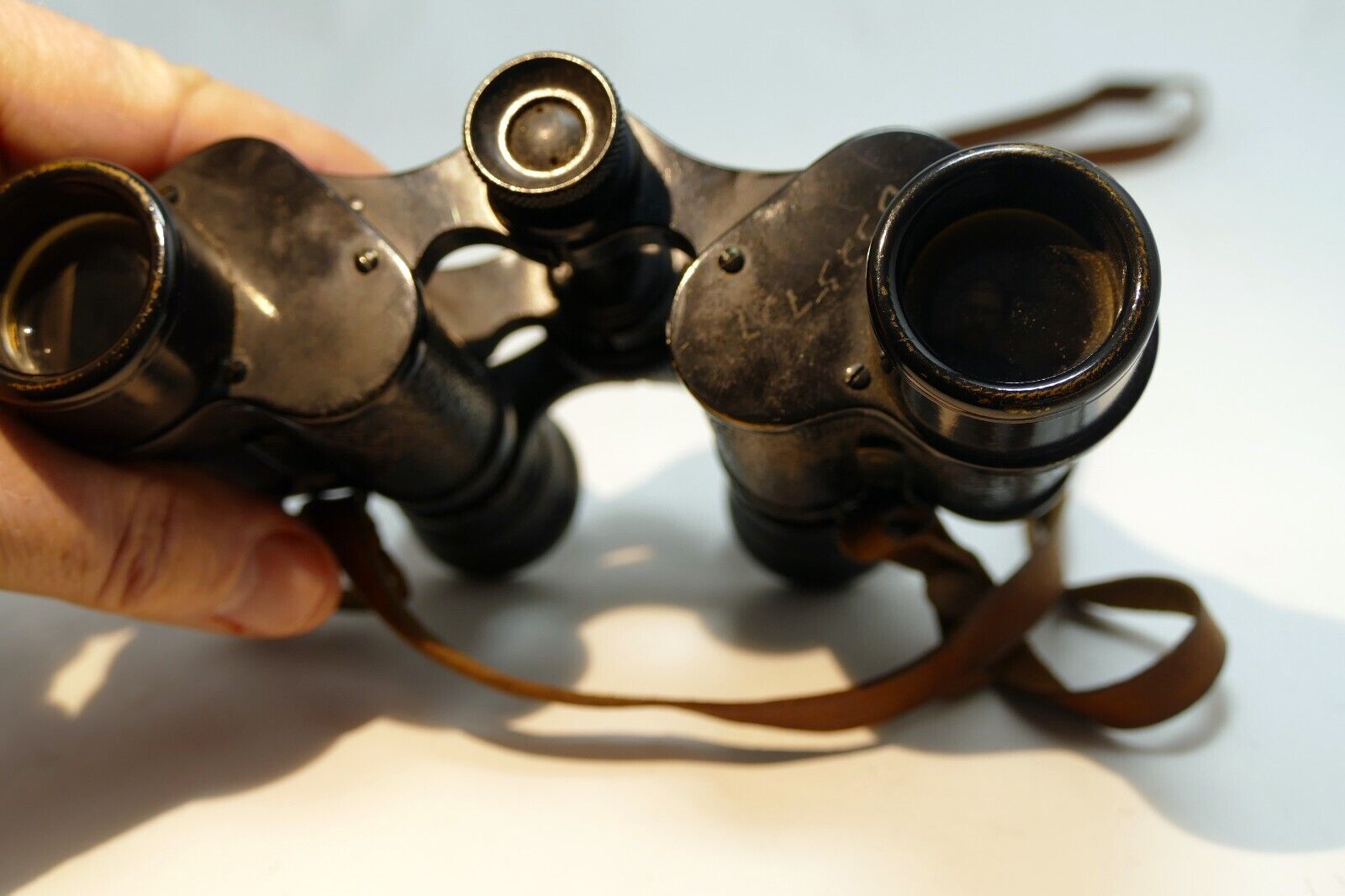 SOM  BERTHIOT BINOCULARS Made in FRANCE  8 X A Tarpey case WW I
