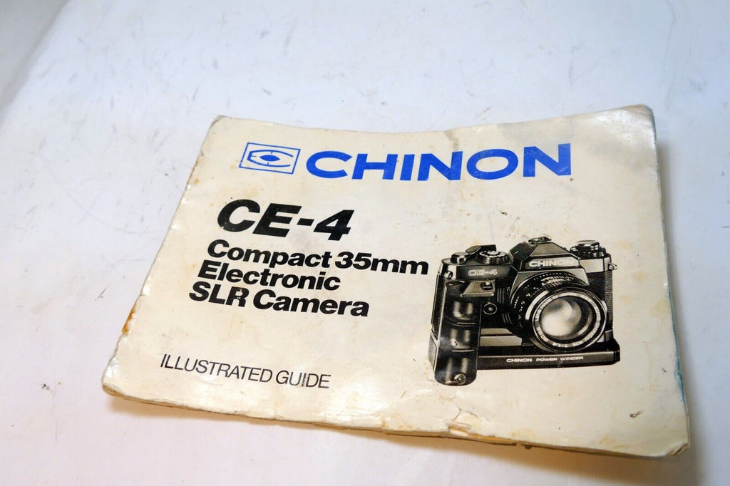 Chinon CE-4 35mm SLR Camera manual ILLUSTRATED GUIDE instructions  English EN
