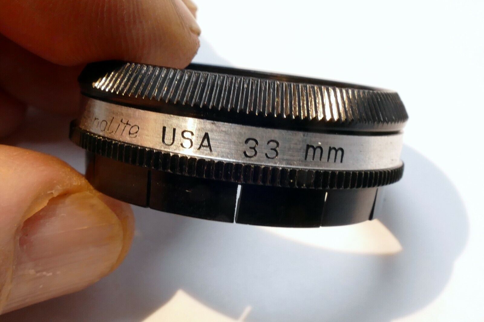 33mm to 33.3mm step up Adapter series 5 V Filter Holder w/ retaining ring