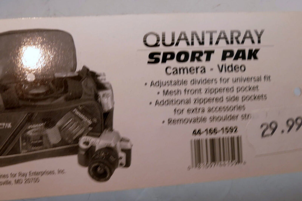 Quantaray Camera Video Sport Pak Compartment case  tag