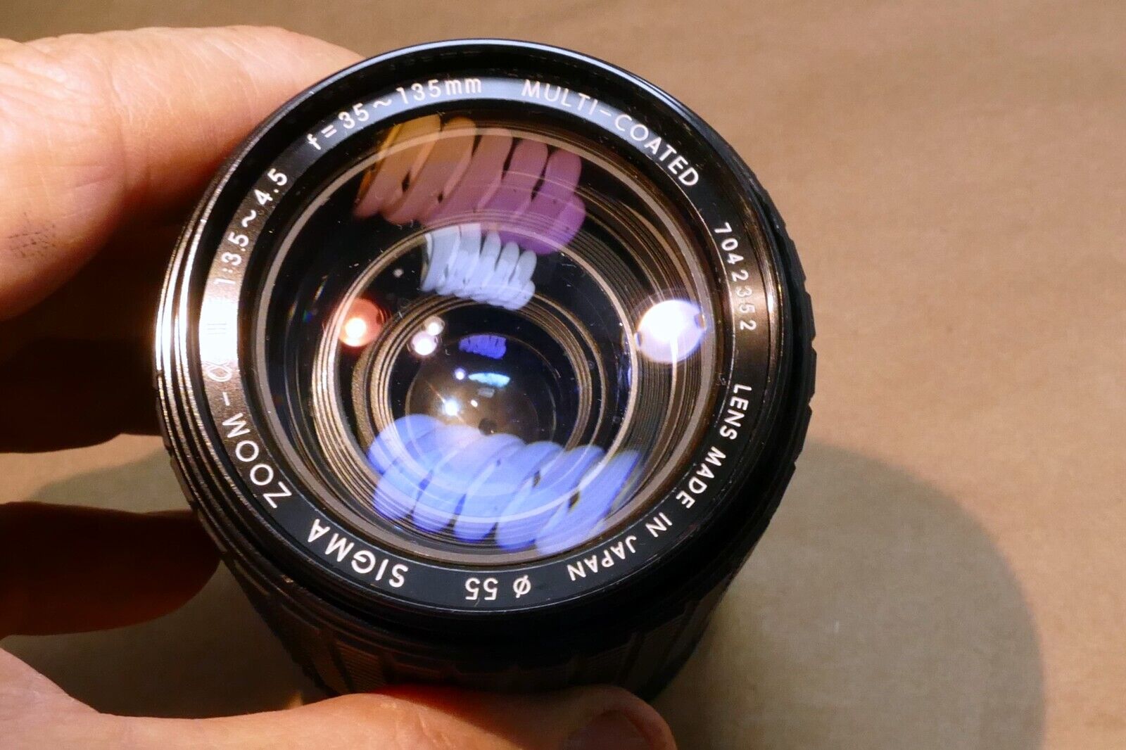 Sigma 35-135mm f3.5-4.5 MD Lens for Minolta - Parts or Repair W/ Haze NOT WORKIN