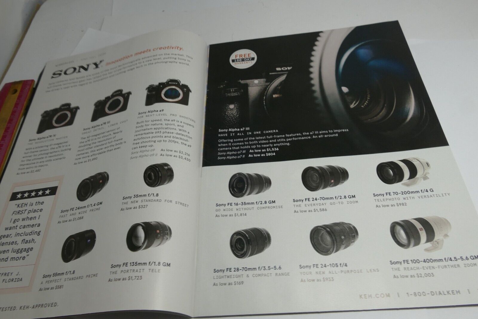 KEH brochure trade-in 10% Bonus information reseller camera gear 2023 Brochure