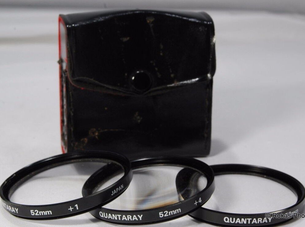 Quantaray 52mm kit +1, +2, +4 Filters close up macro set