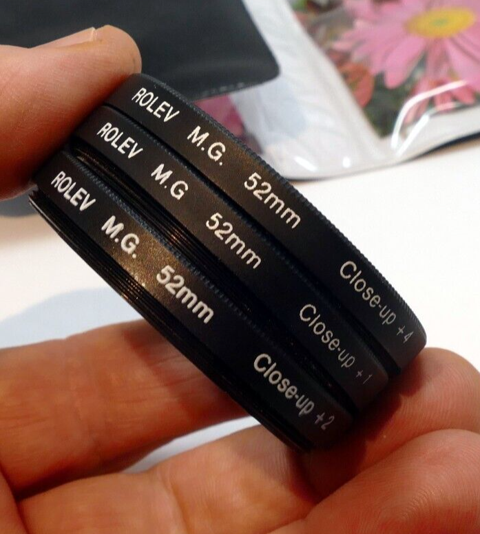 Rolev 52mm kit +1, +2, +4  Filters close up macro set