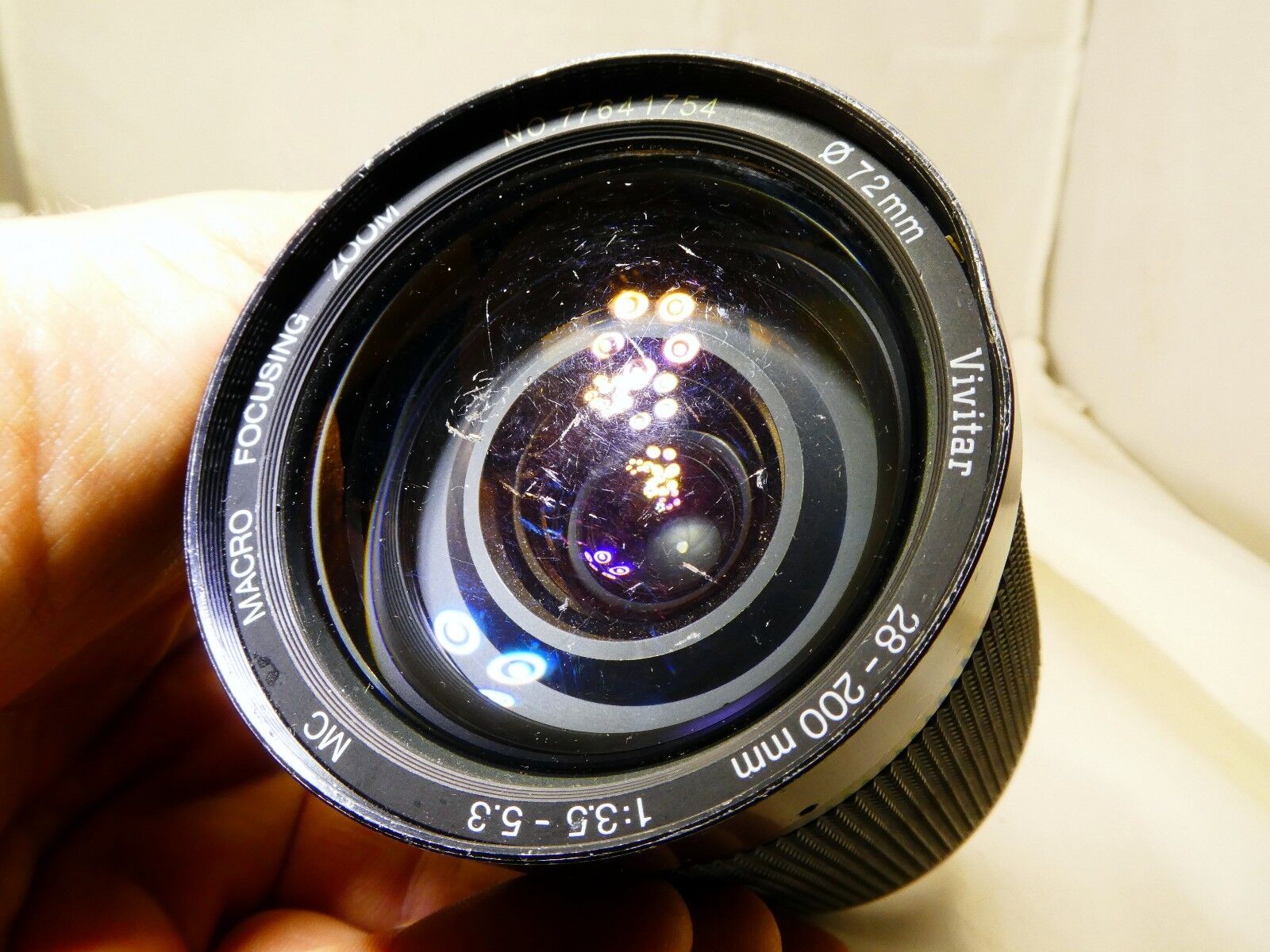 Vivitar 28-200mm F3.5-5.3 Manual Focus Lens For Pentax KA KR AS IS PARTS REPAIR