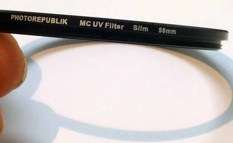 PhotoRepublik MC UV Lens Filter 58mm Digital thin profile - wide angle