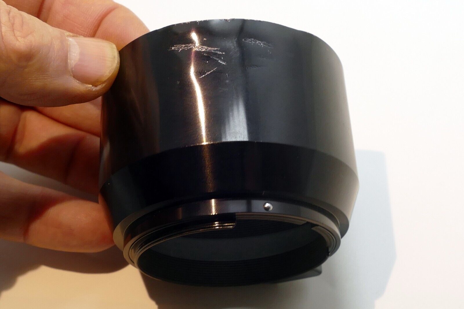 Nikon HS-4 Hood Shade Metal clip on for 105mm f2.8 85mm f2.0 Ai Ai-s Nikkor