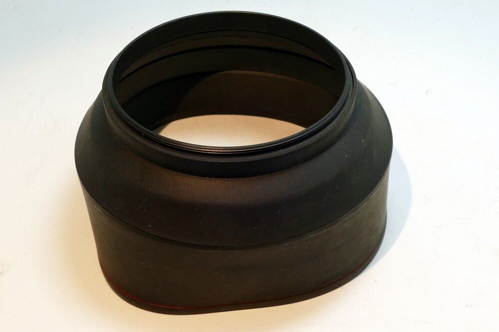 77mm Rubber Lens Hood Shade threaded telephoto with red ring