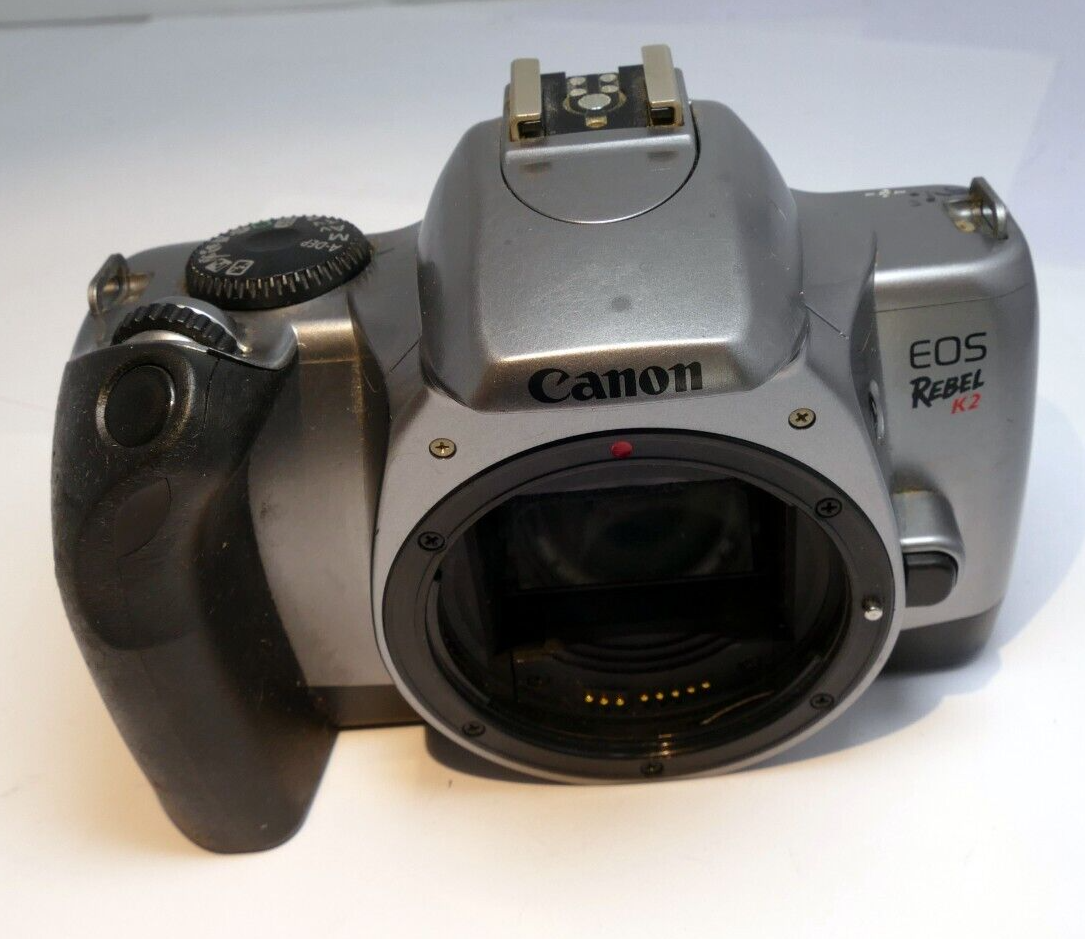 Canon EOS K2 REBEL 35mm SLR Camera - Silver (Body Only) - AS IS - untested