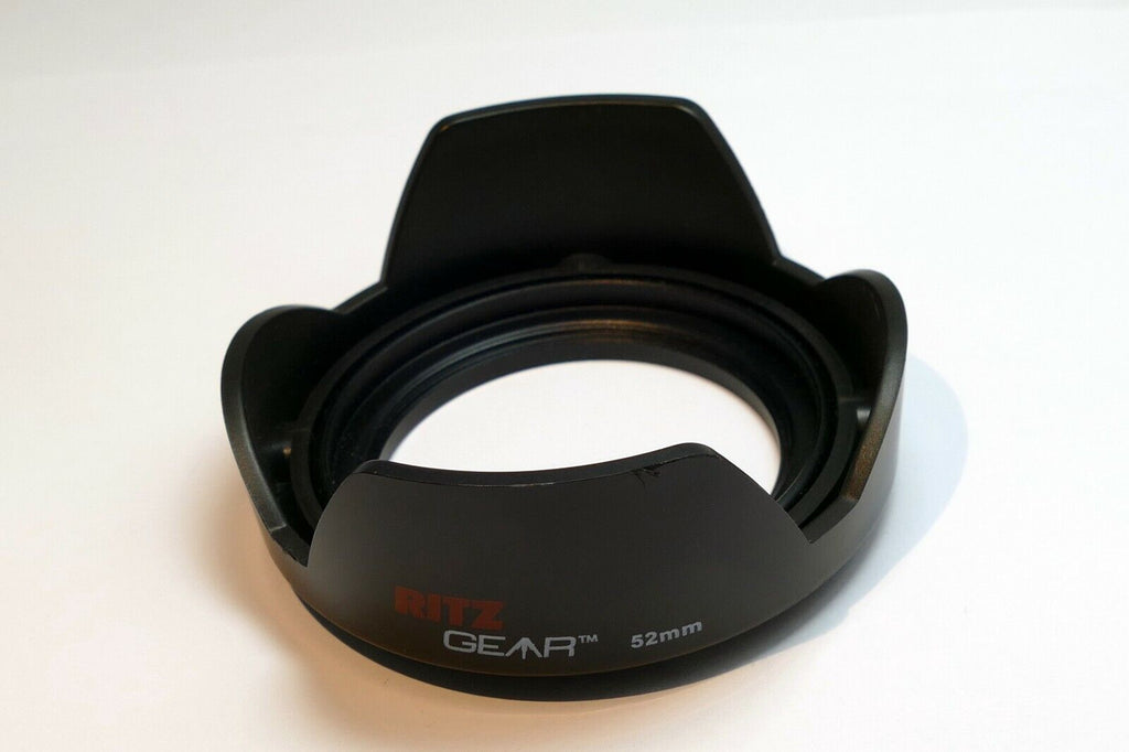 Ritz camera 52mm Plastic Petal Lens Hood Shade screw in type double threaded