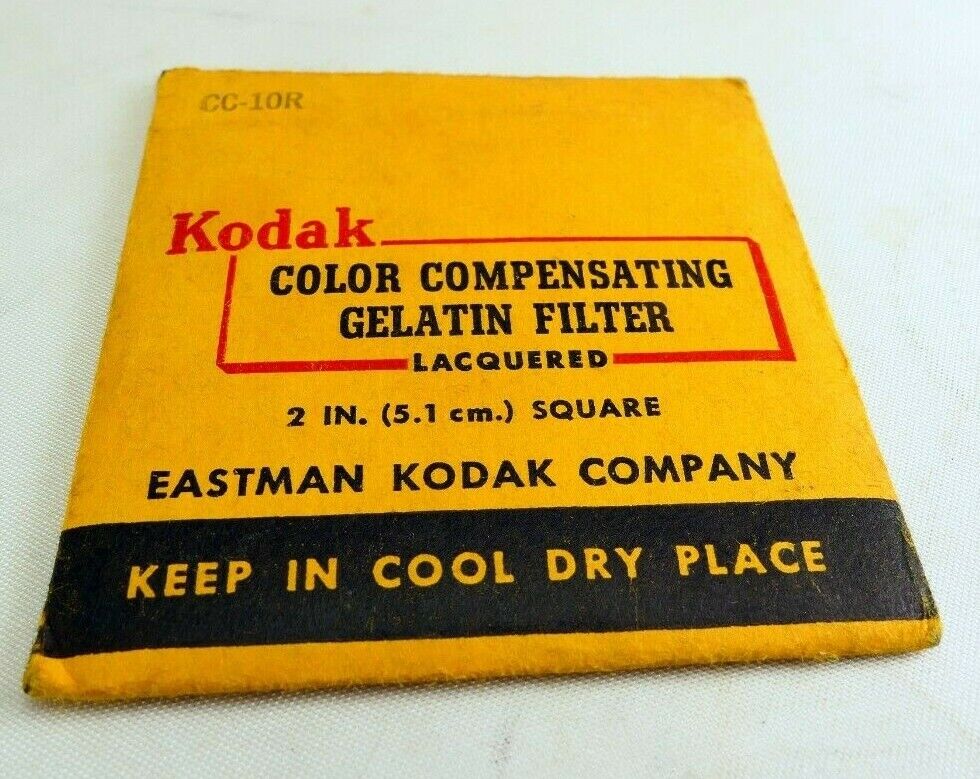 Kodak CC-10R gelatin pink square Lens Filter 52X52mm 2X2" wratten 