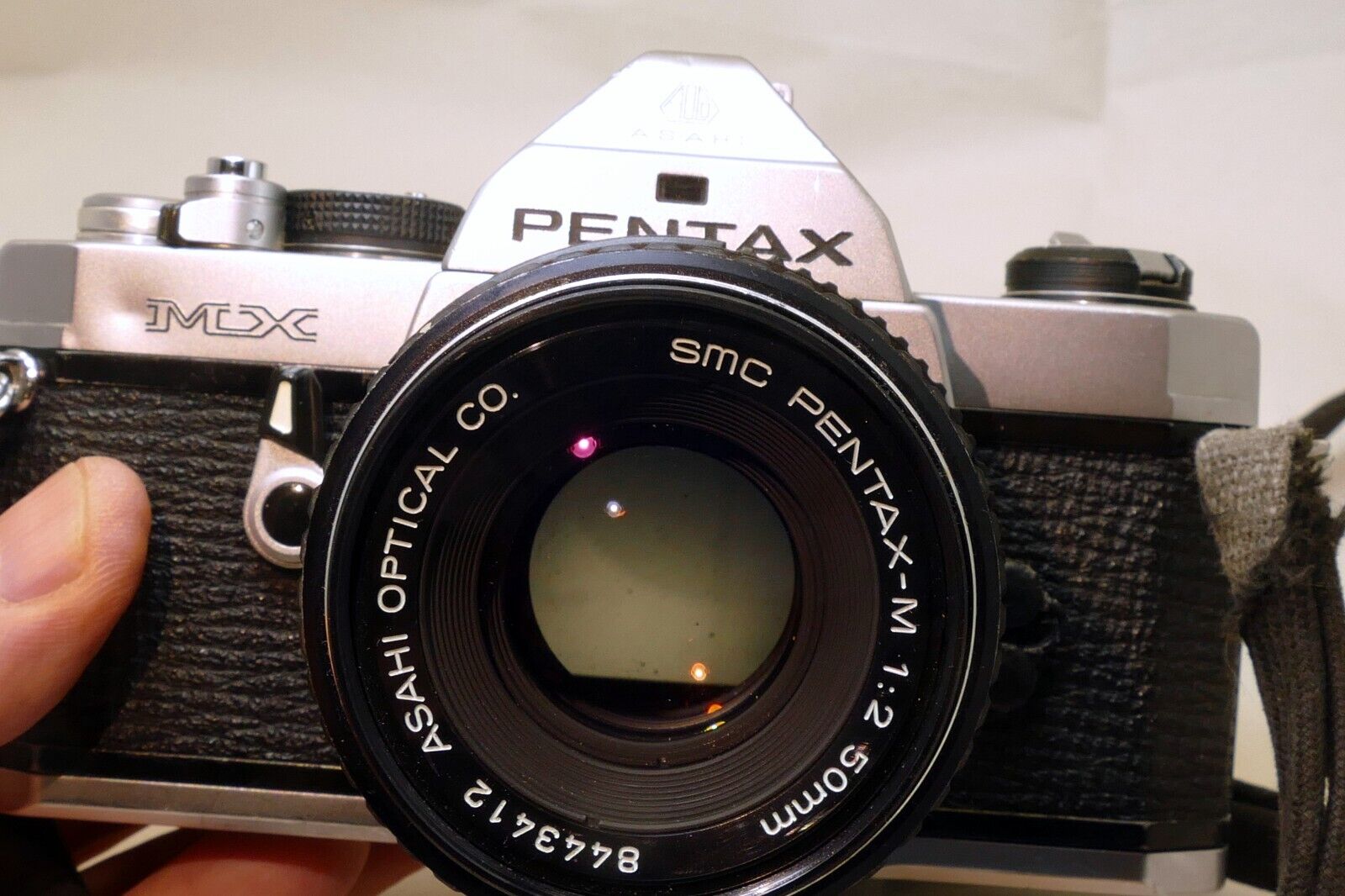 Pentax MX 35mm SLR Camera Kit w/ 50mm SMC F2 PK Lens - 3 F stops overexposes