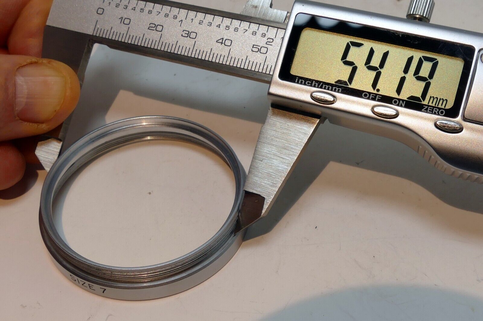 54mm to series 7 VII  Threaded retaining filter ring