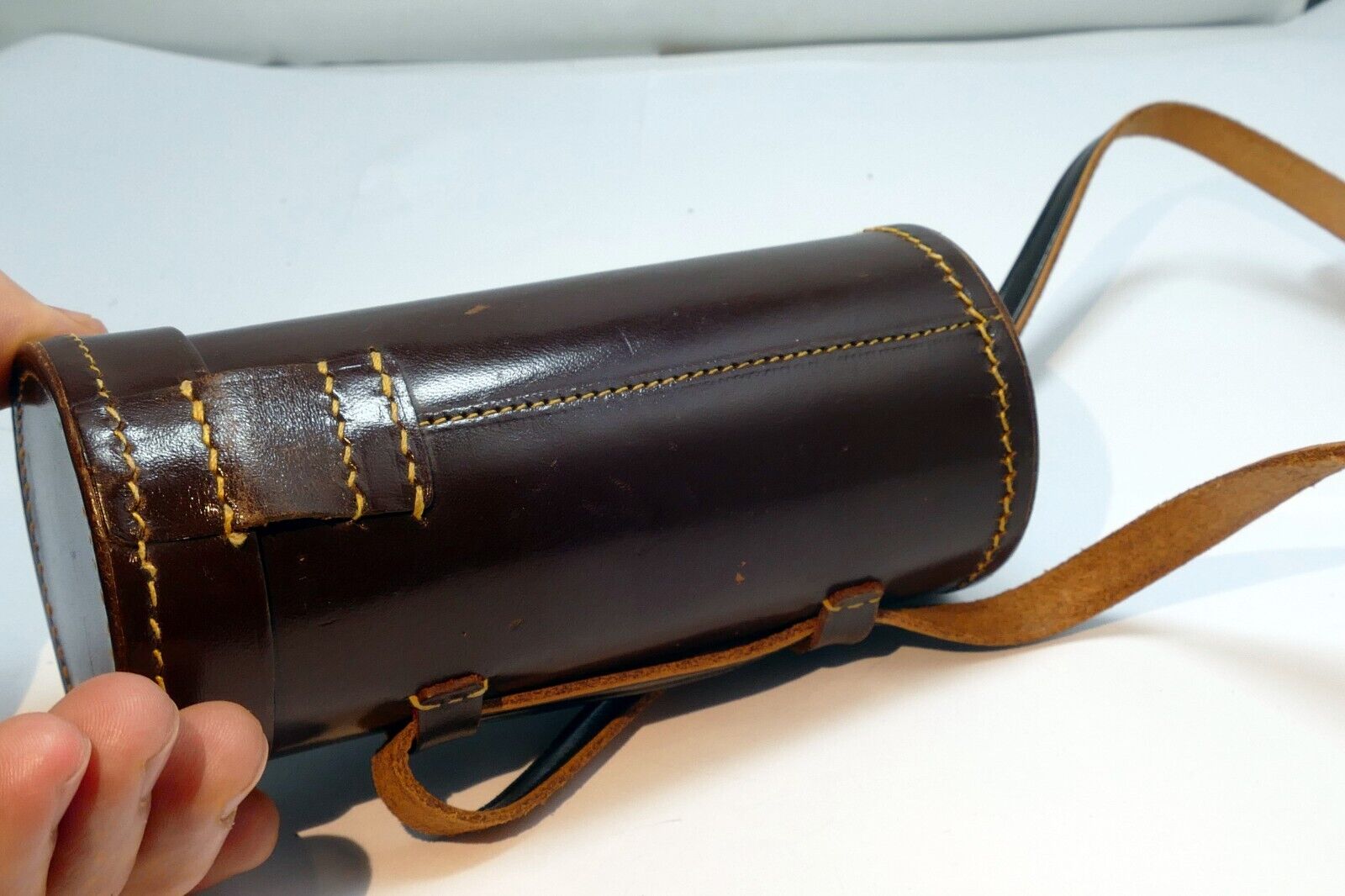 5.5" tall Lens Leather Storage Protective Case ZVU