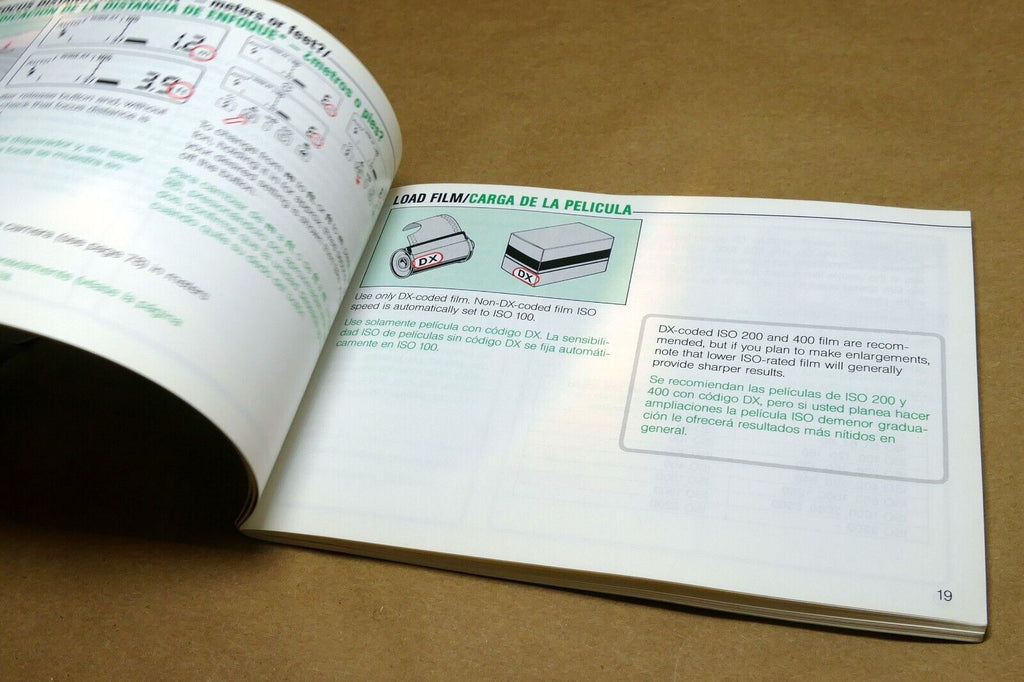 Nikon Zoom Touch 800 35mm Photo Guide camera instruction