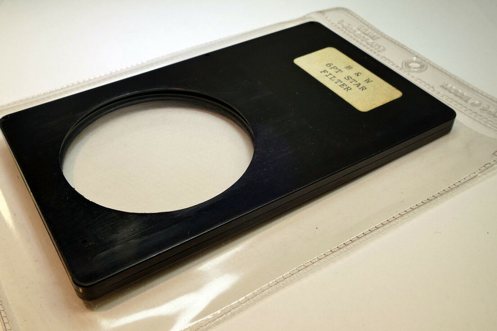 B&W 6-Point Cross Star Lens Filter drop in square 3X3" for Lindahl 6PT