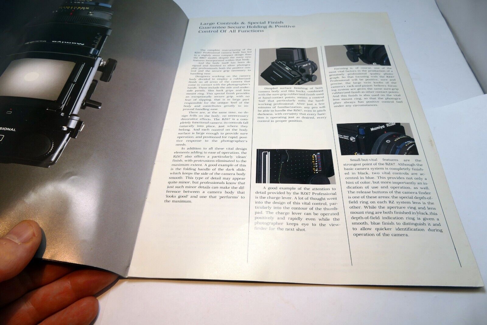 Mamiya RZ67 Professional Camera System Brochure Accessory Owner's Guide