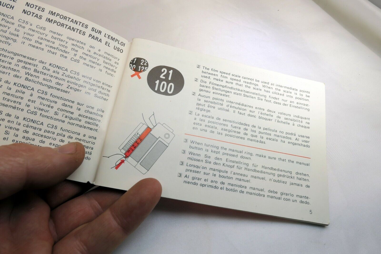 Konica C35 rangefinder Photoguide Camera Guide Manual English